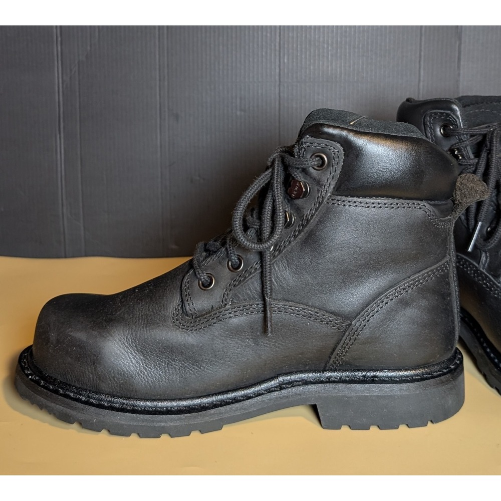 Hawx Women BHXWCORPW118 Black Work Boots Comp Toe Size 6B Safety